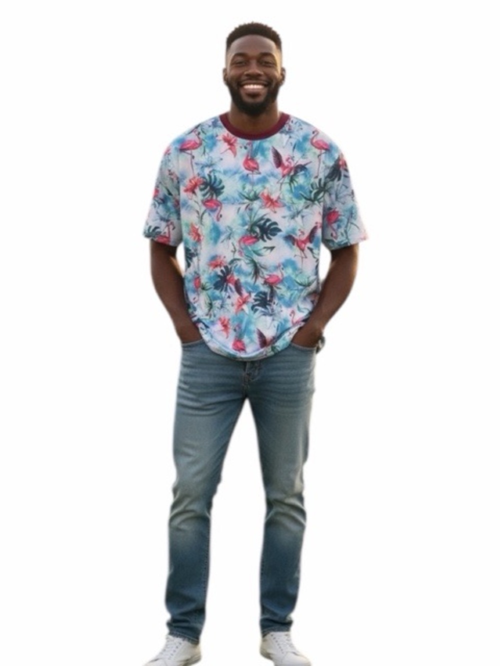 Drill Clothing Good Vibes Flamingo Tropical T-Shirt‎